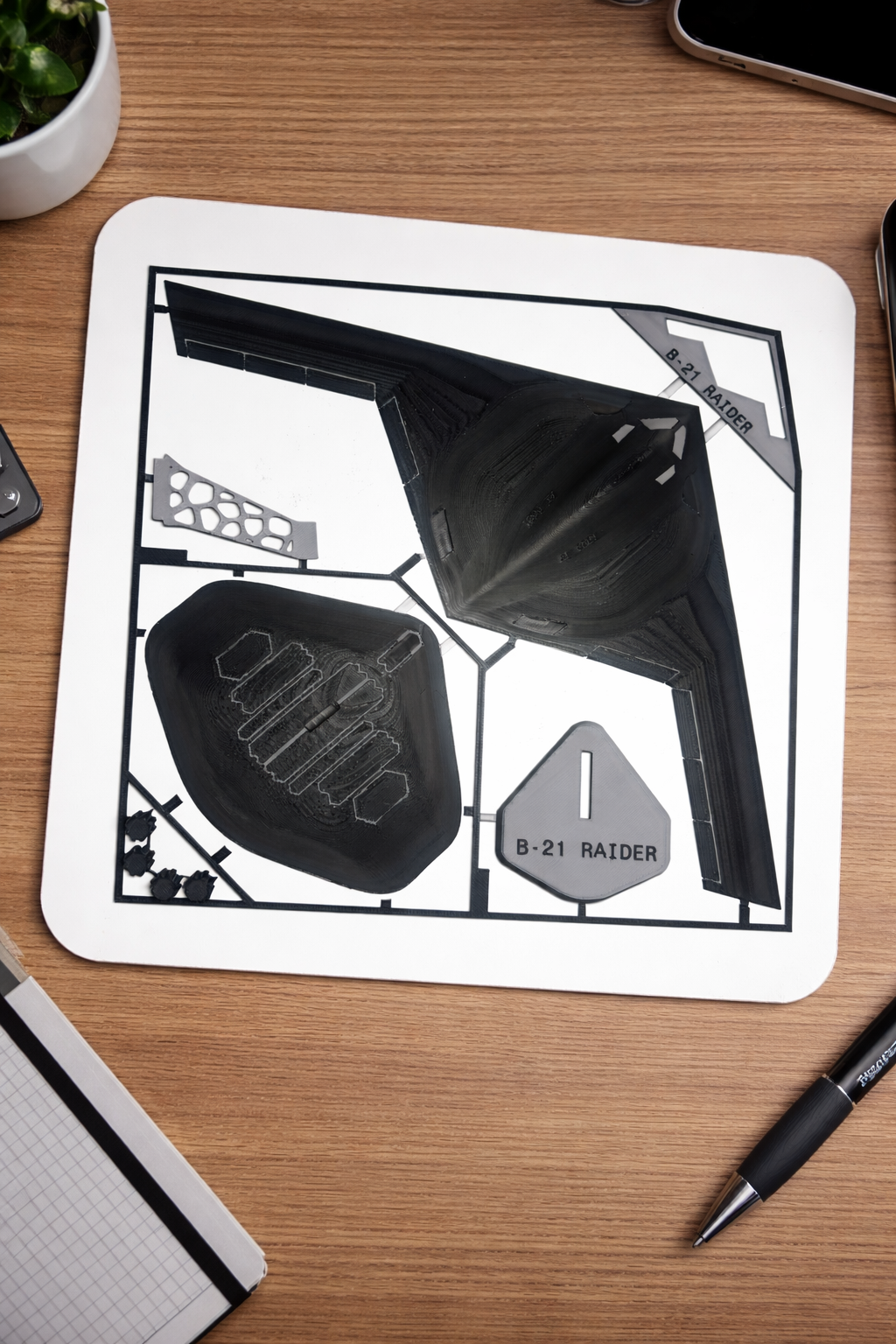 B-21 Raider 3D Printed Aircraft Model Kit – Stealth Bomber Edition