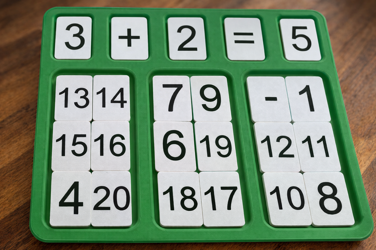 Addition & Subtraction Math Puzzle Board