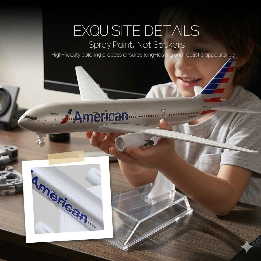 American Airlines Boeing 777 Die-Cast Aircraft Model – 1:400 Scale Display Plane