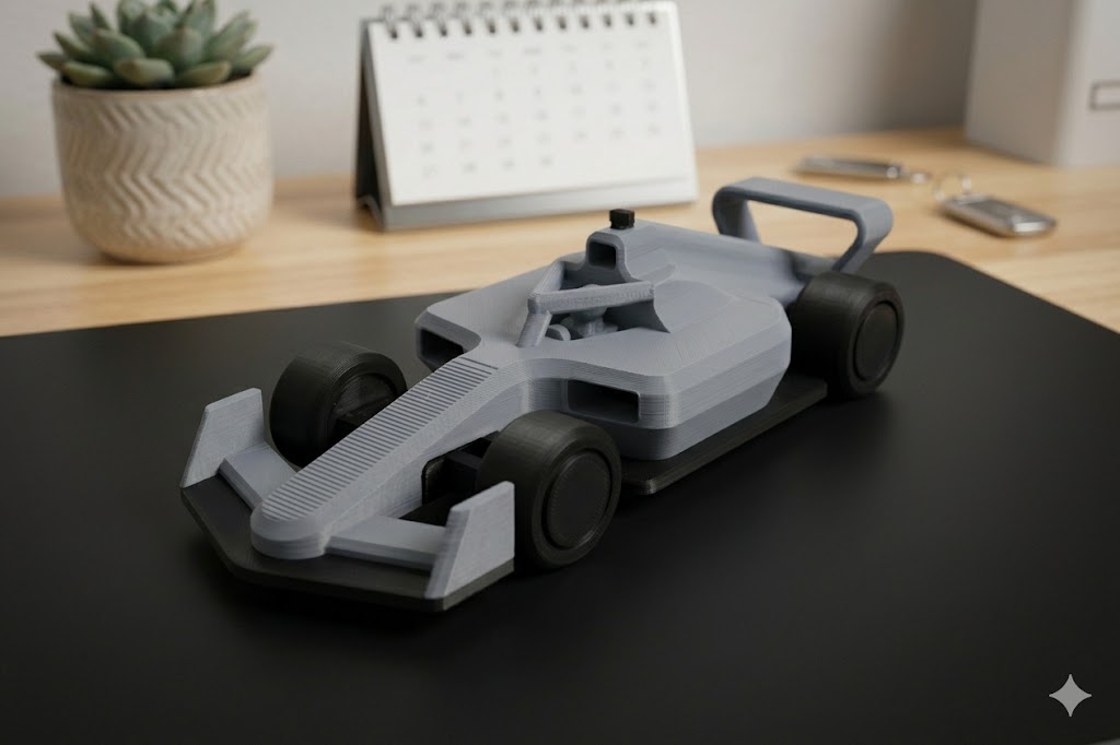 Mini Race Car Kit – 3D Printed Model Car