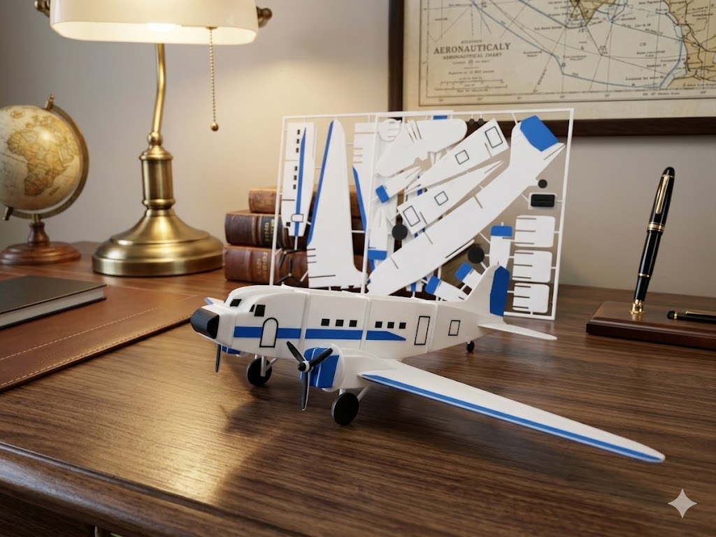 3D Printed DC-3 Airplane Model Kit – Classic Douglas Aircraft Build Kit