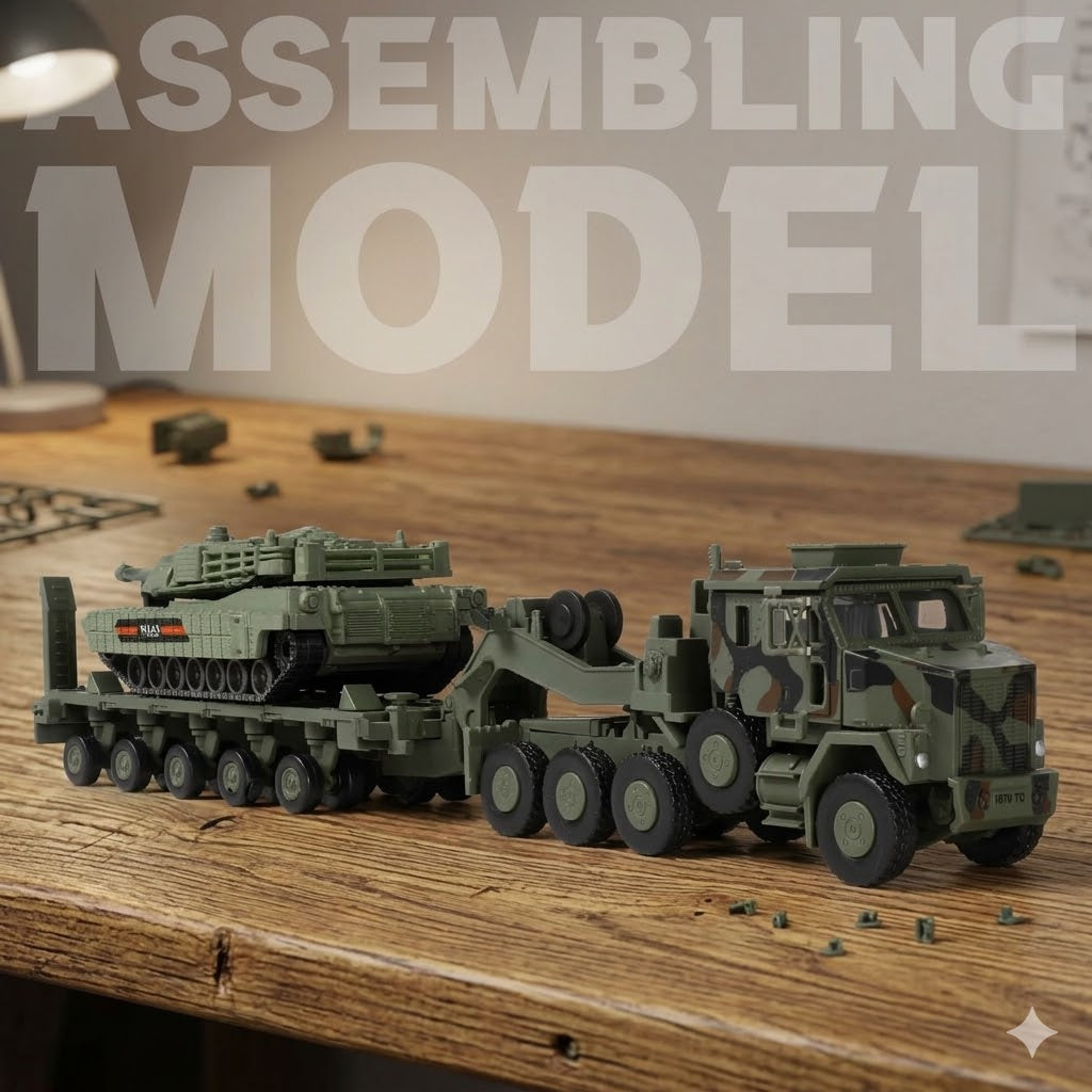 1/72 Scale M1070 Military Truck Quick Build Model – Armored Vehicle Transport Build