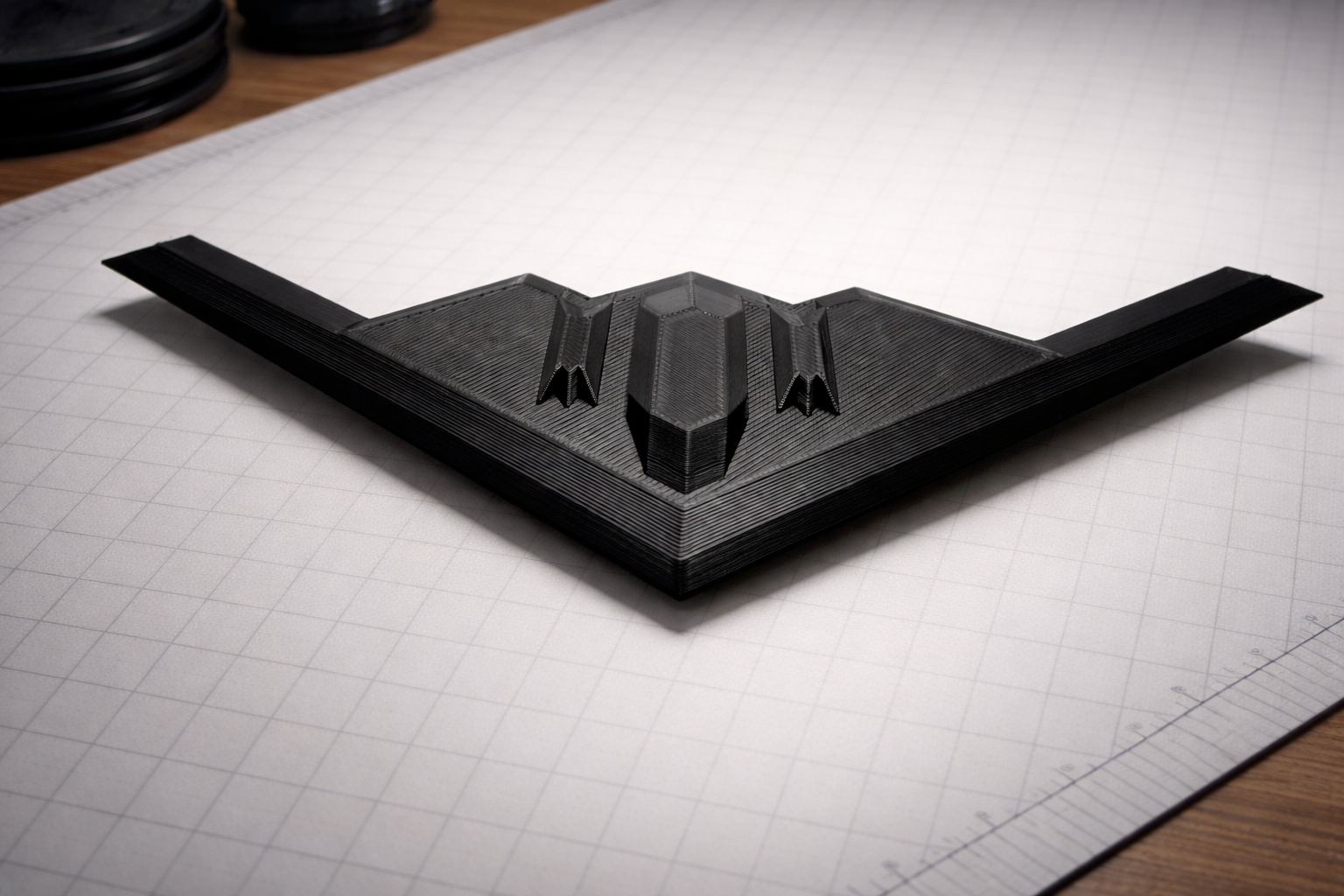 B-2 Spirit Stealth Bomber Desk Display B-2 Spirit Stealth Bomber Desk Display – 3D Printed Military Aircraft Decor – Stealth Bomber Stand – Aviation Office Decor