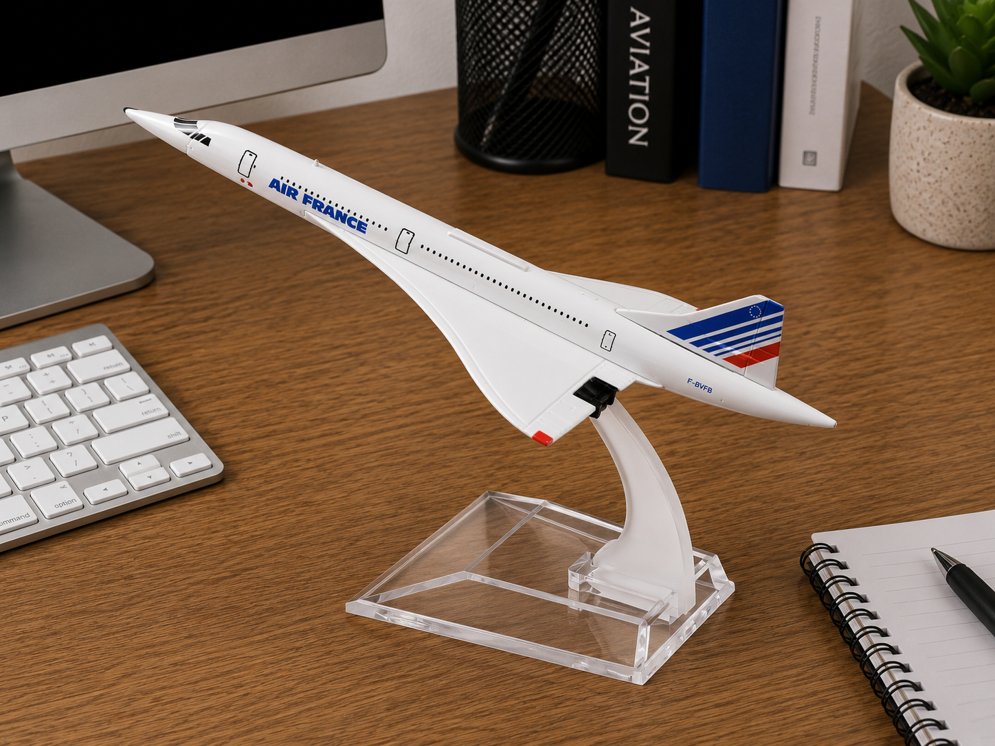 Air France Concorde Die-Cast Aircraft Model – 1/400 Scale Supersonic Display Plane