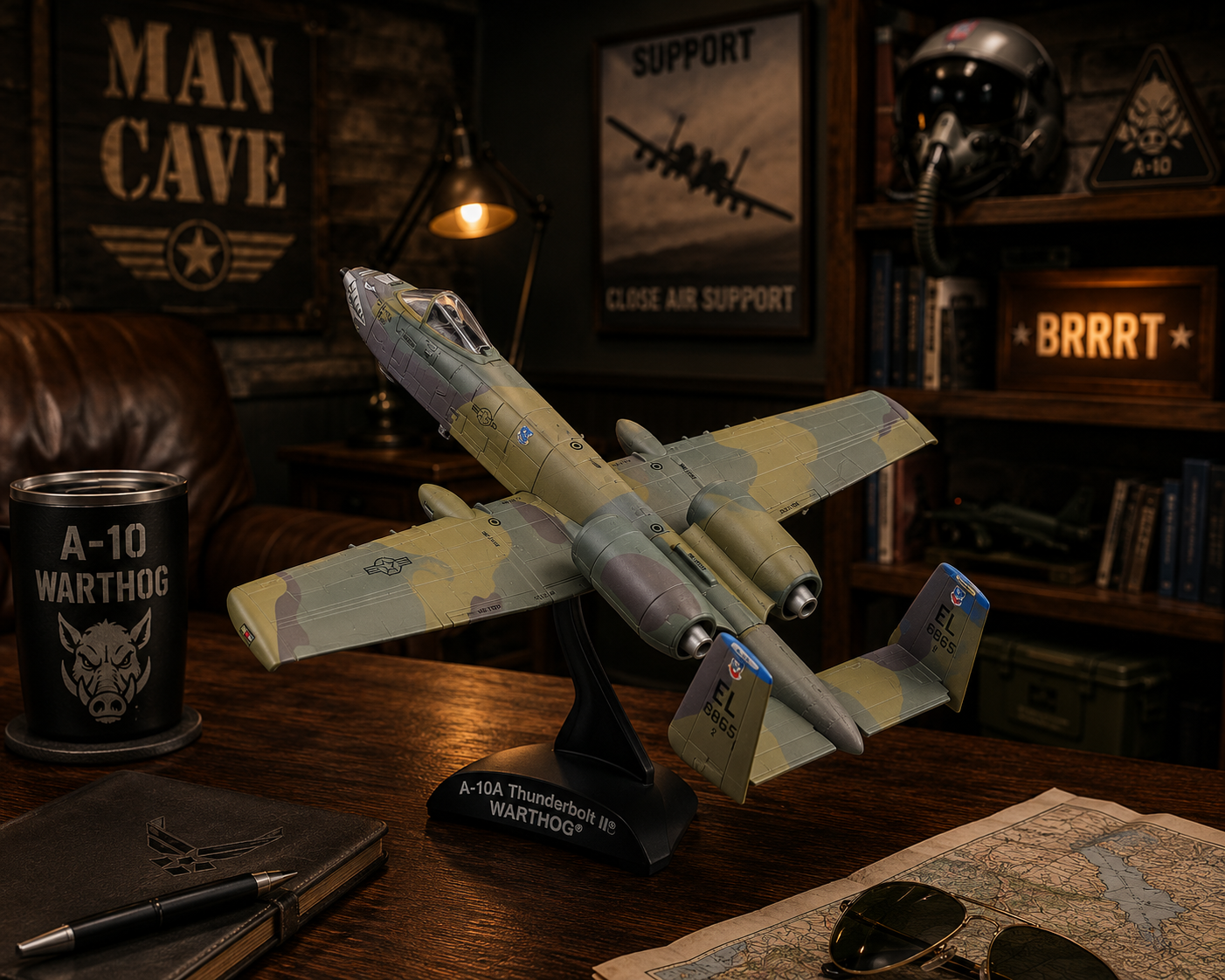 A-10 Thunderbolt II “Warthog” Display Model – 1:140 Scale Close Air Support Aircraft