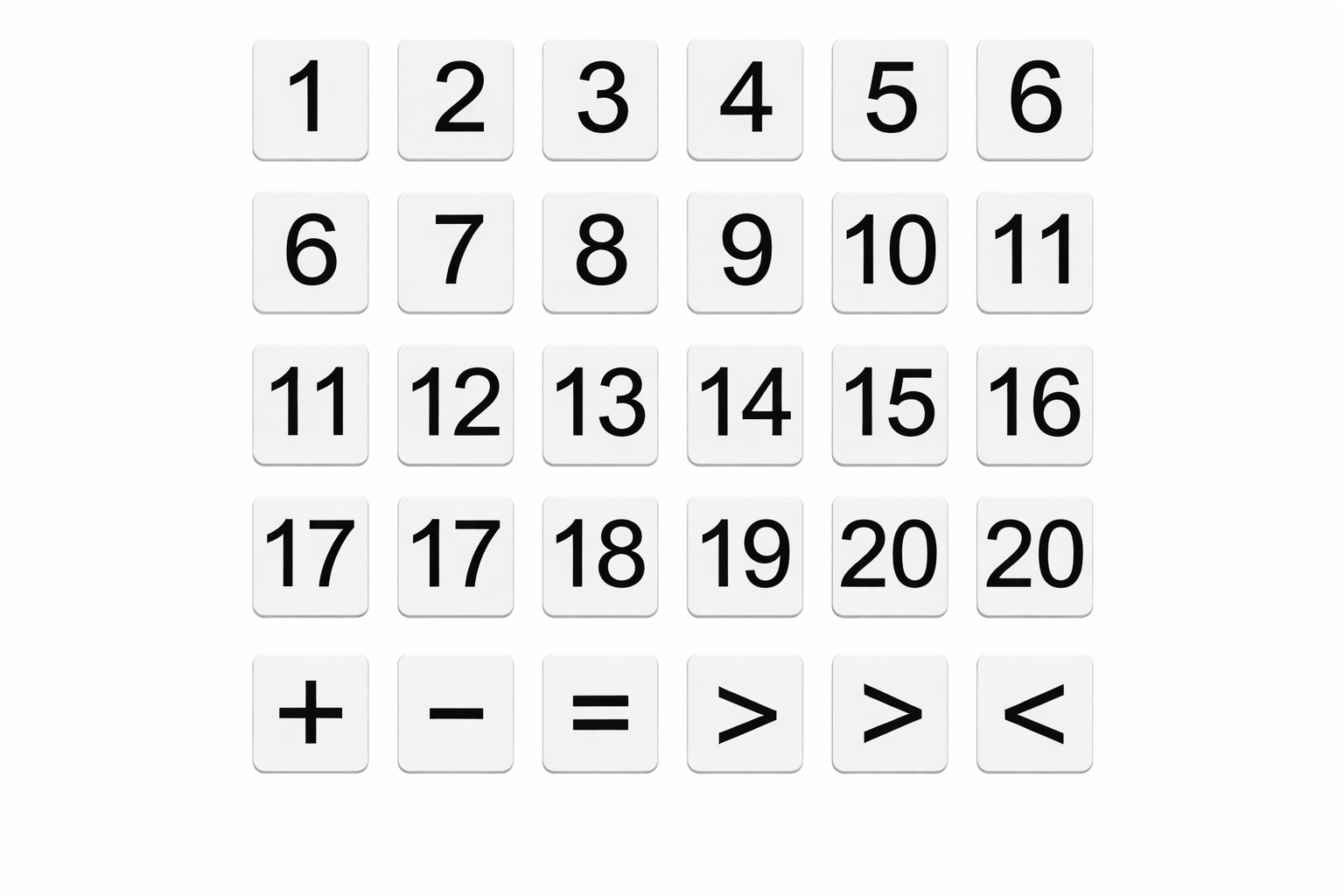 Addition & Subtraction Math Puzzle Board