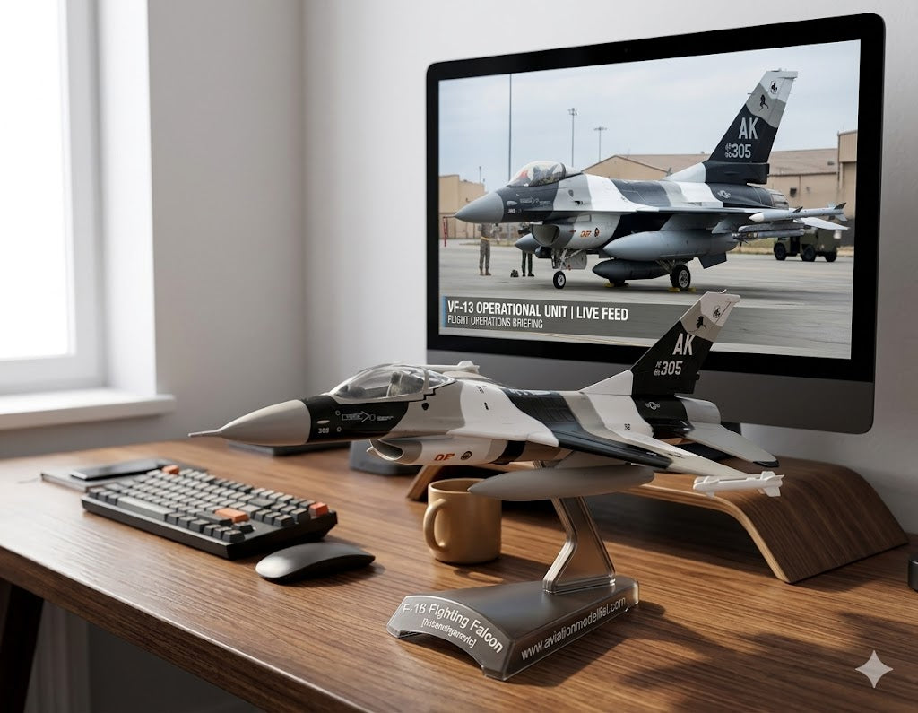 F-16 Fighting Falcon 3D Printed Model Kit – 1:126 Scale