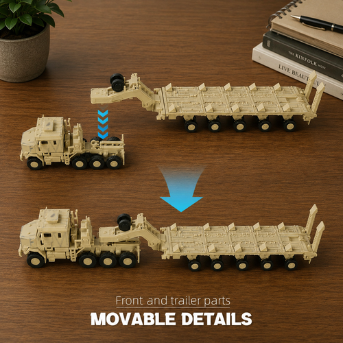 1/72 Scale M1070 Military Truck Quick Build Model – Armored Vehicle Transport Build