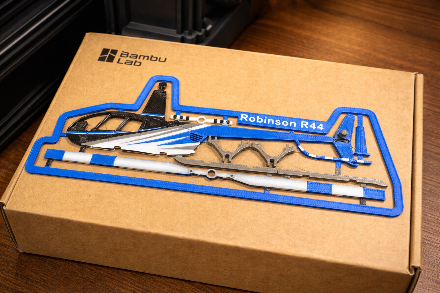 Robinson R44 3D Printed Helicopter Model Kit