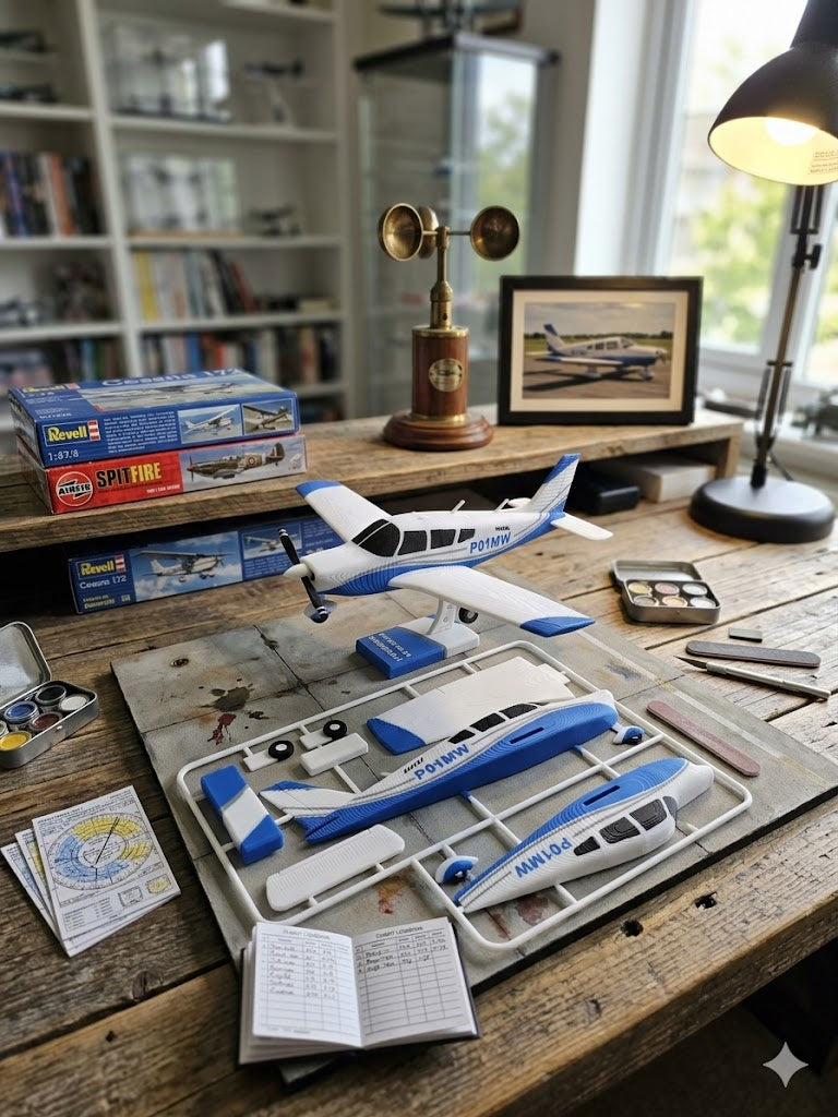 Piper PA-28 Warrior II 3D Printed Model Kit