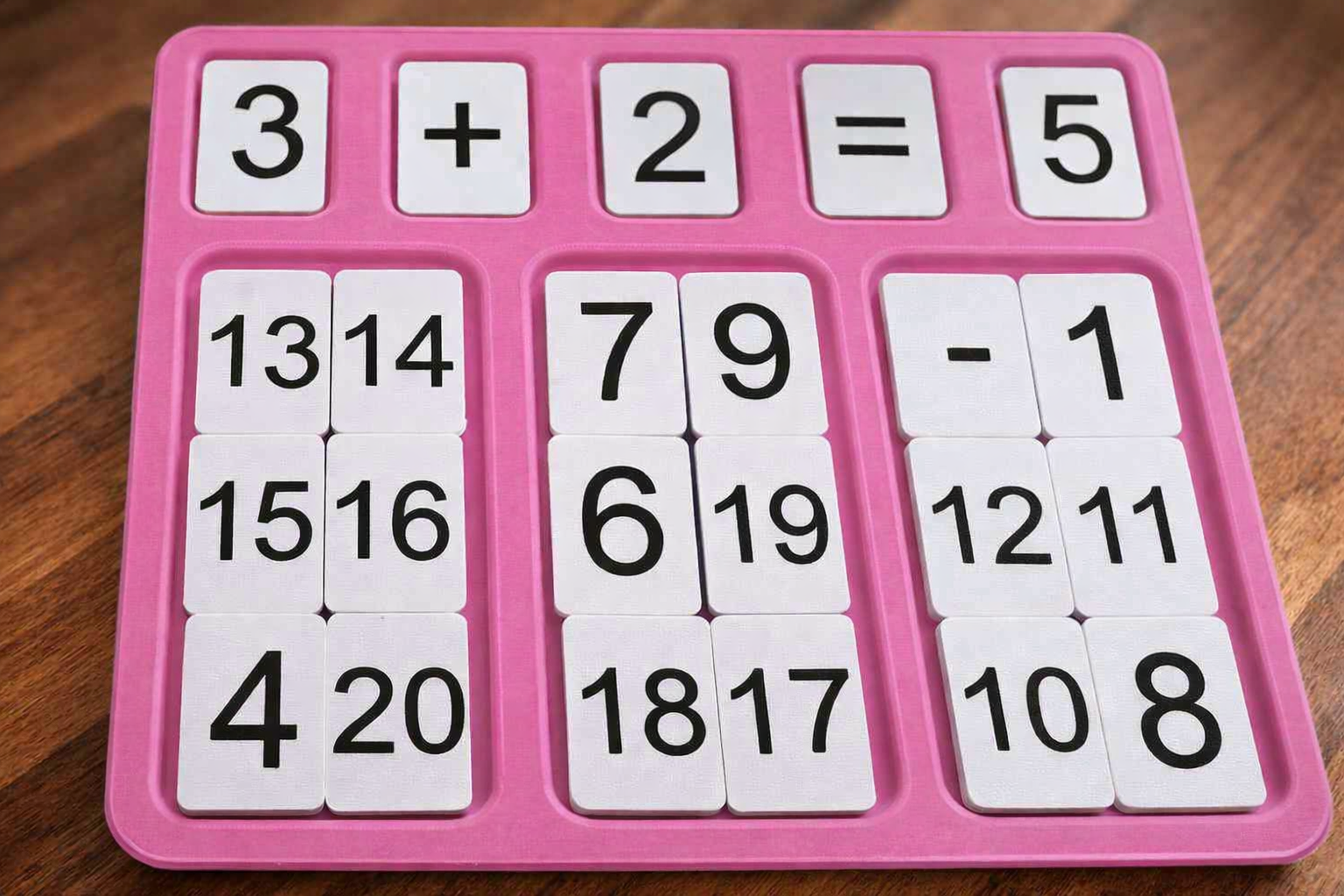 Addition & Subtraction Math Puzzle Board