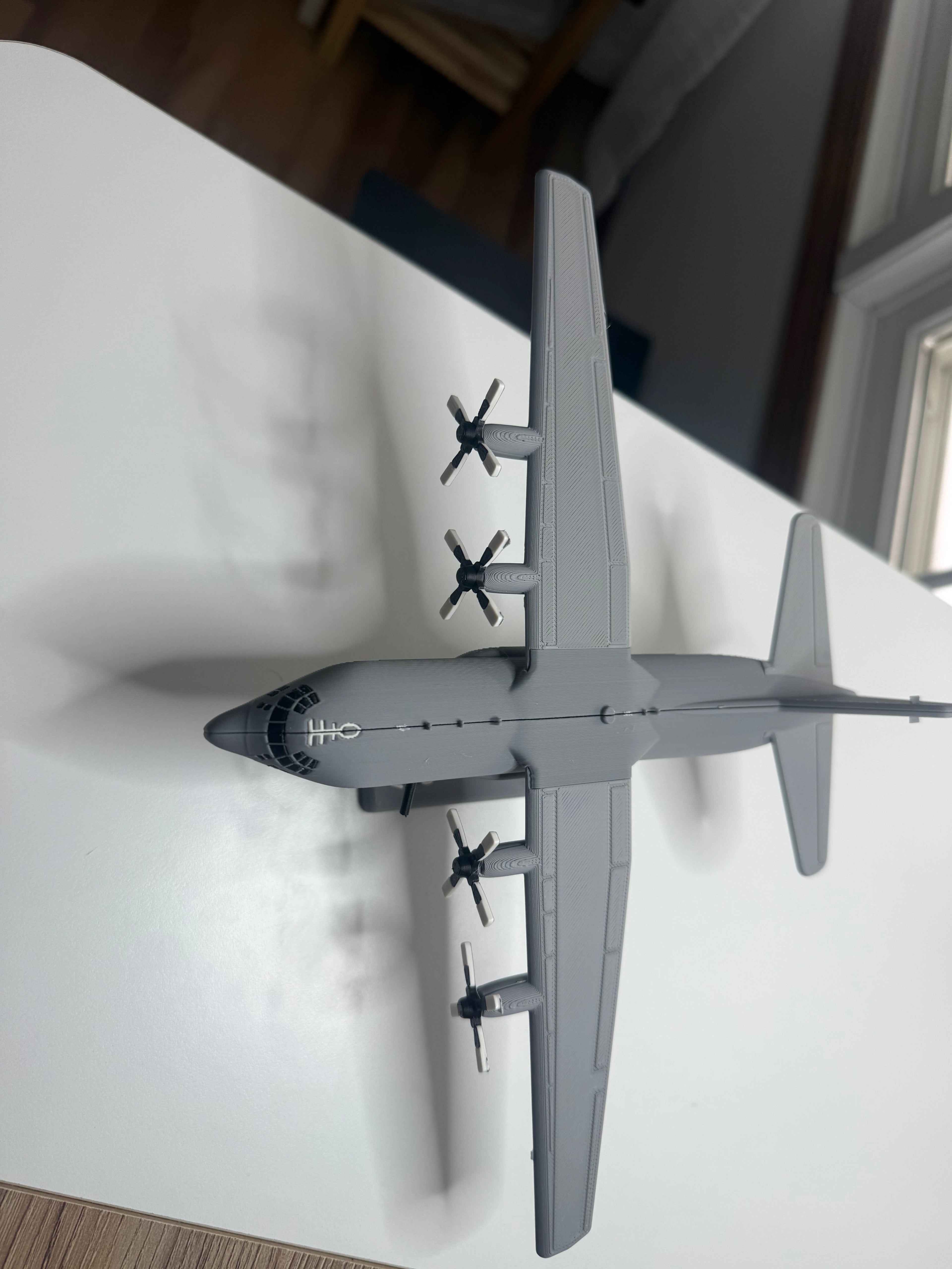 AC-130 Spooky 3D Printed Aircraft Model Kit – Military Gunship Plane