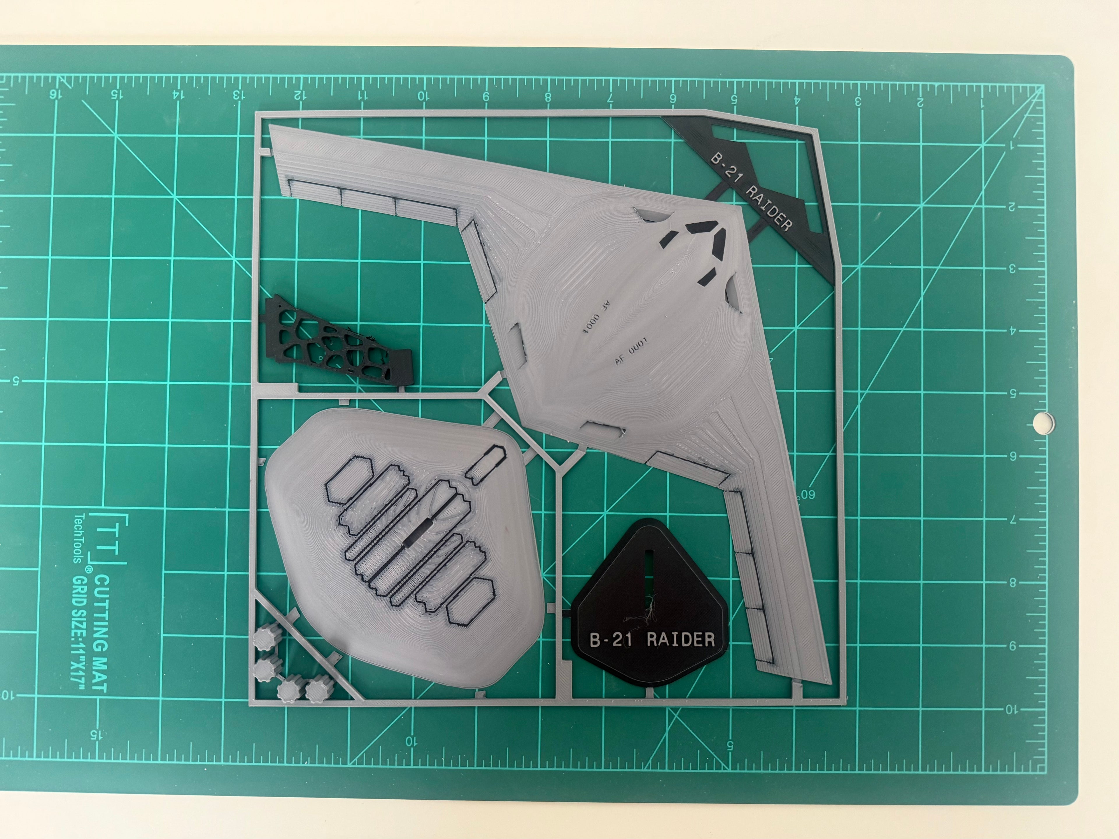 B-21 Raider 3D Printed Aircraft Model Kit – Stealth Bomber Edition