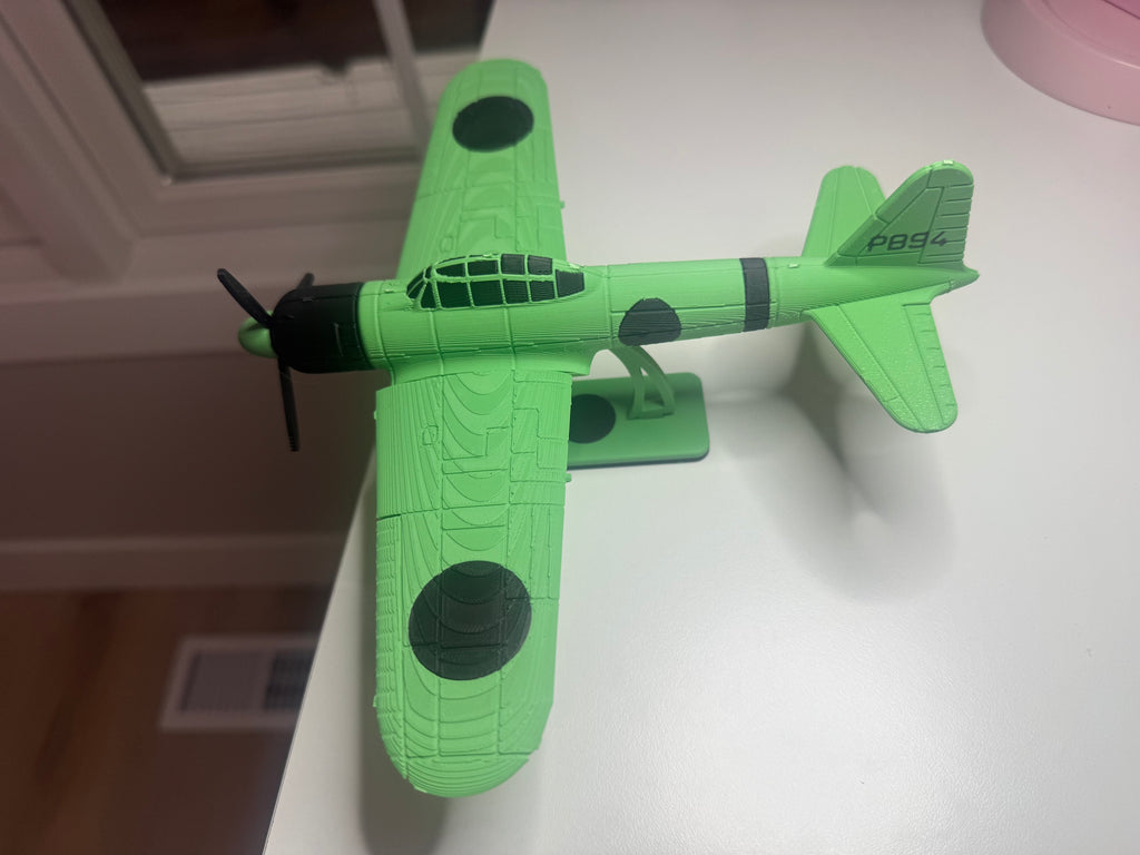 A6M Zero 3D Printed Aircraft Model Kit – WWII Japanese Fighter Edition