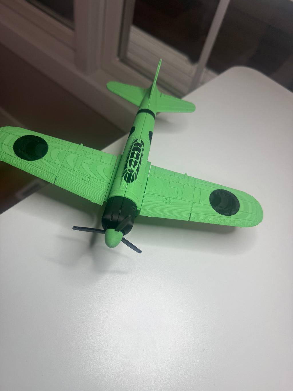 A6M Zero 3D Printed Aircraft Model Kit – WWII Japanese Fighter Edition