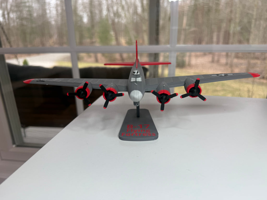B-17 Flying Fortress 3D Printed Aircraft Model Kit – WWII Bomber Edition