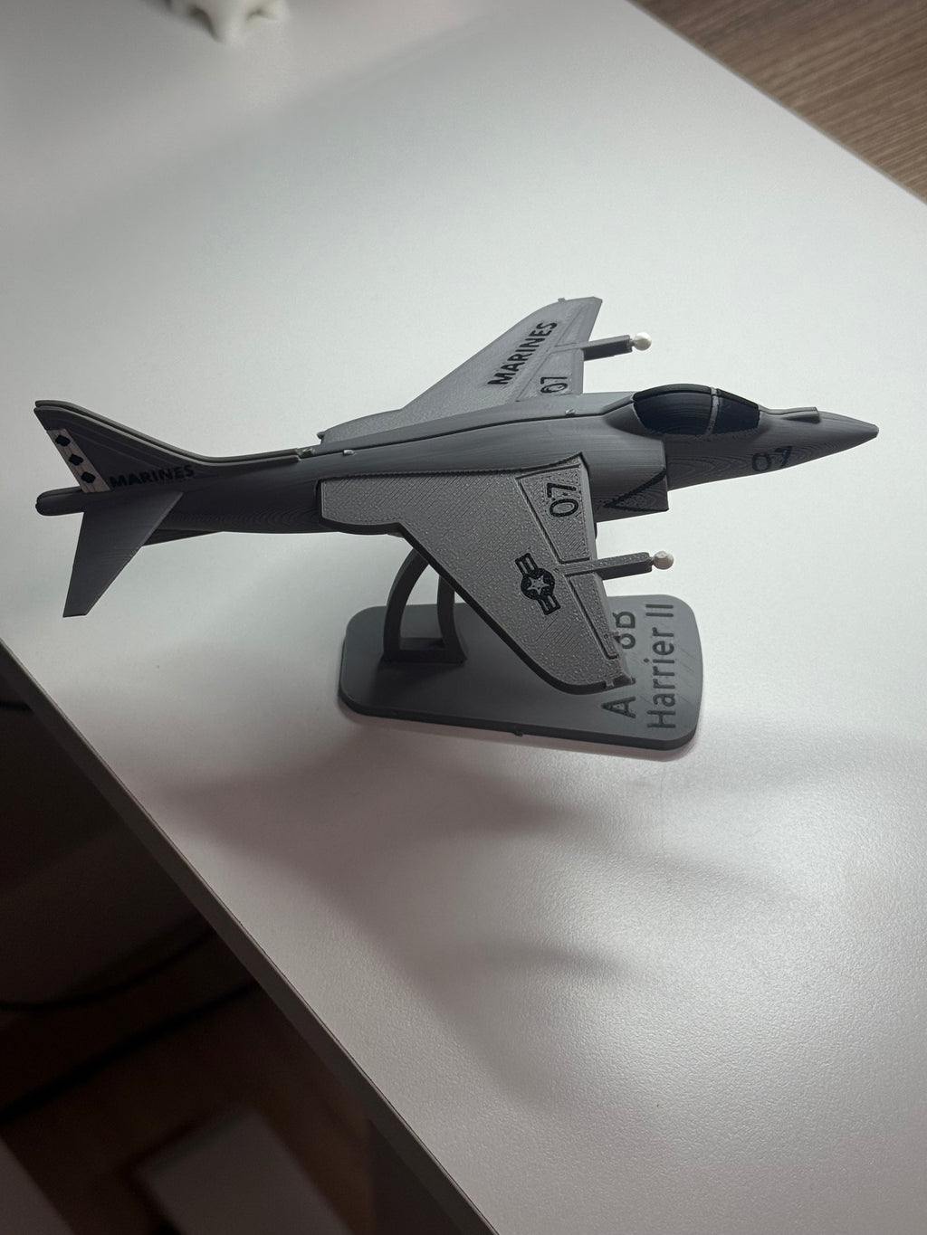 AV-8B Harrier II 3D Printed Model Kit Card