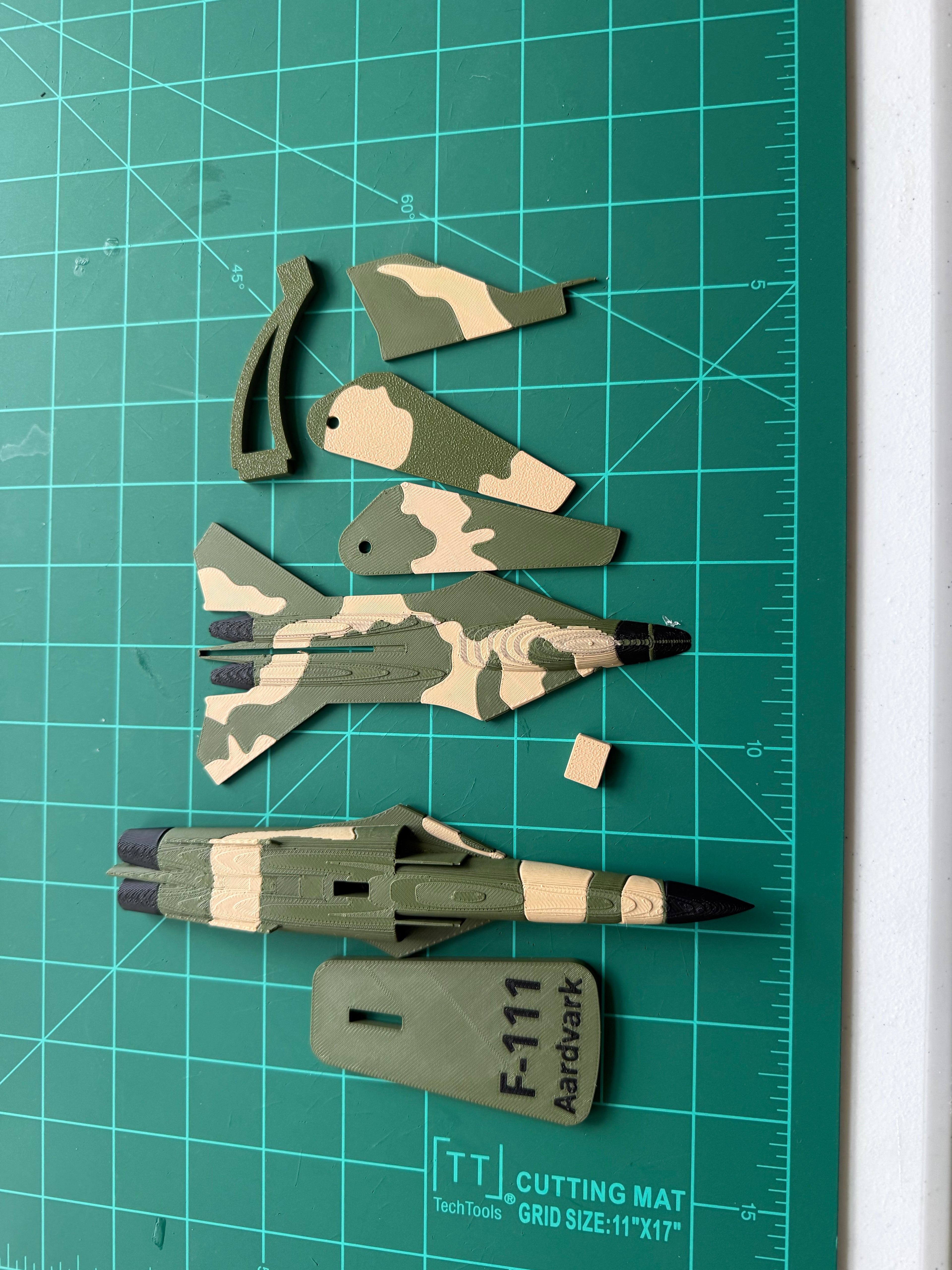 F-111 Aardvark 3D Printed Aircraft Model