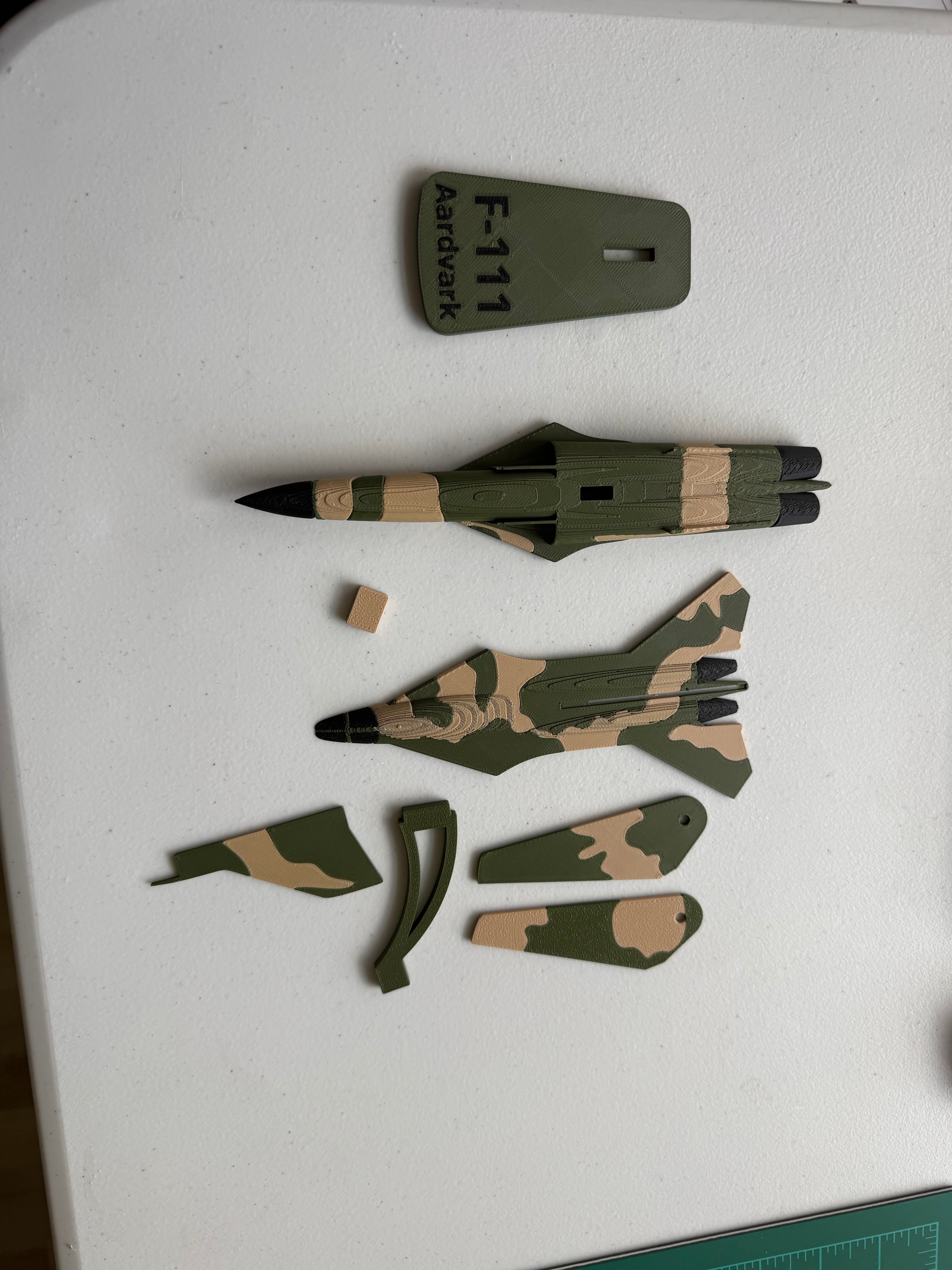 F-111 Aardvark 3D Printed Aircraft Model