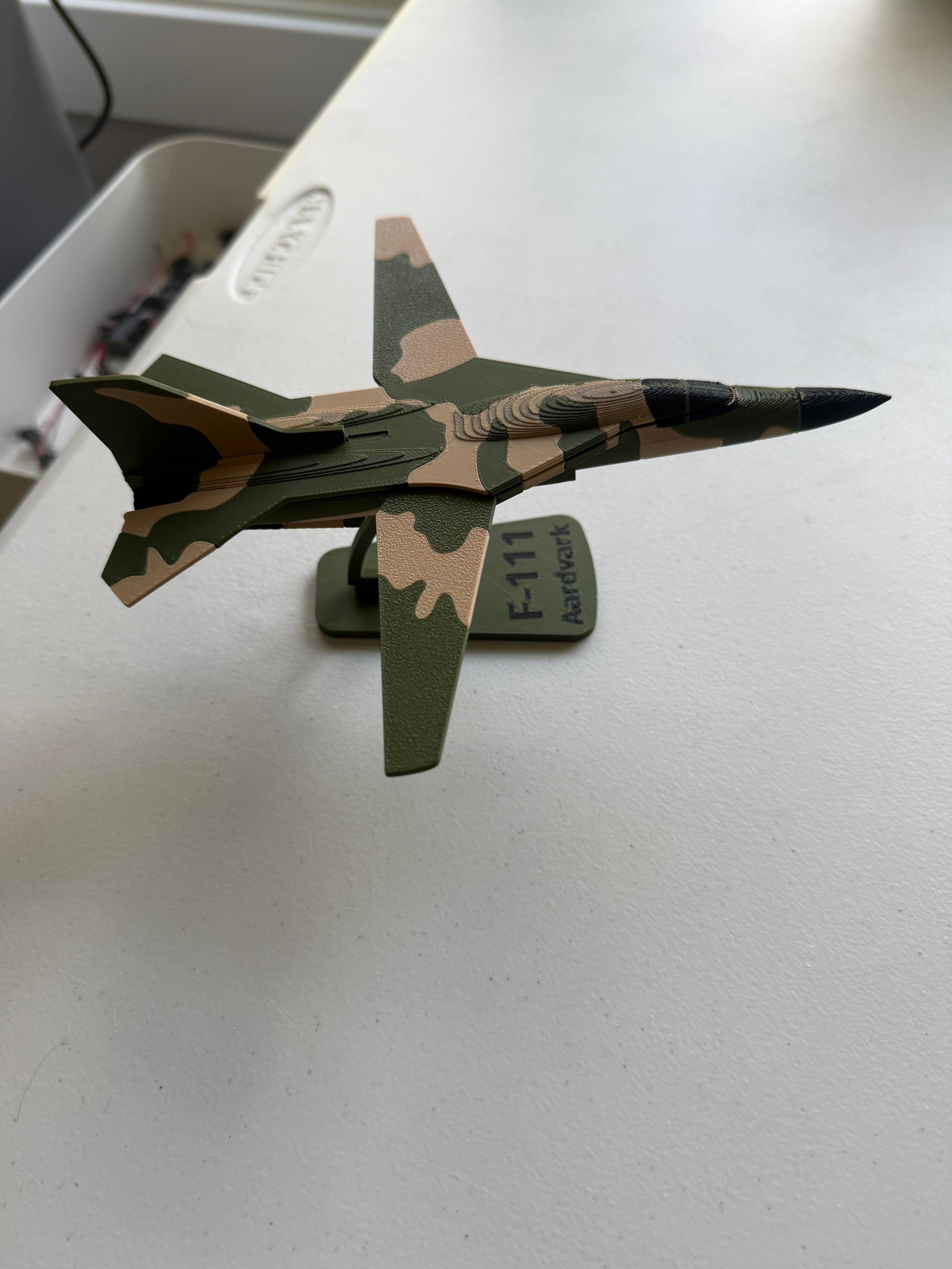 F-111 Aardvark 3D Printed Aircraft Model
