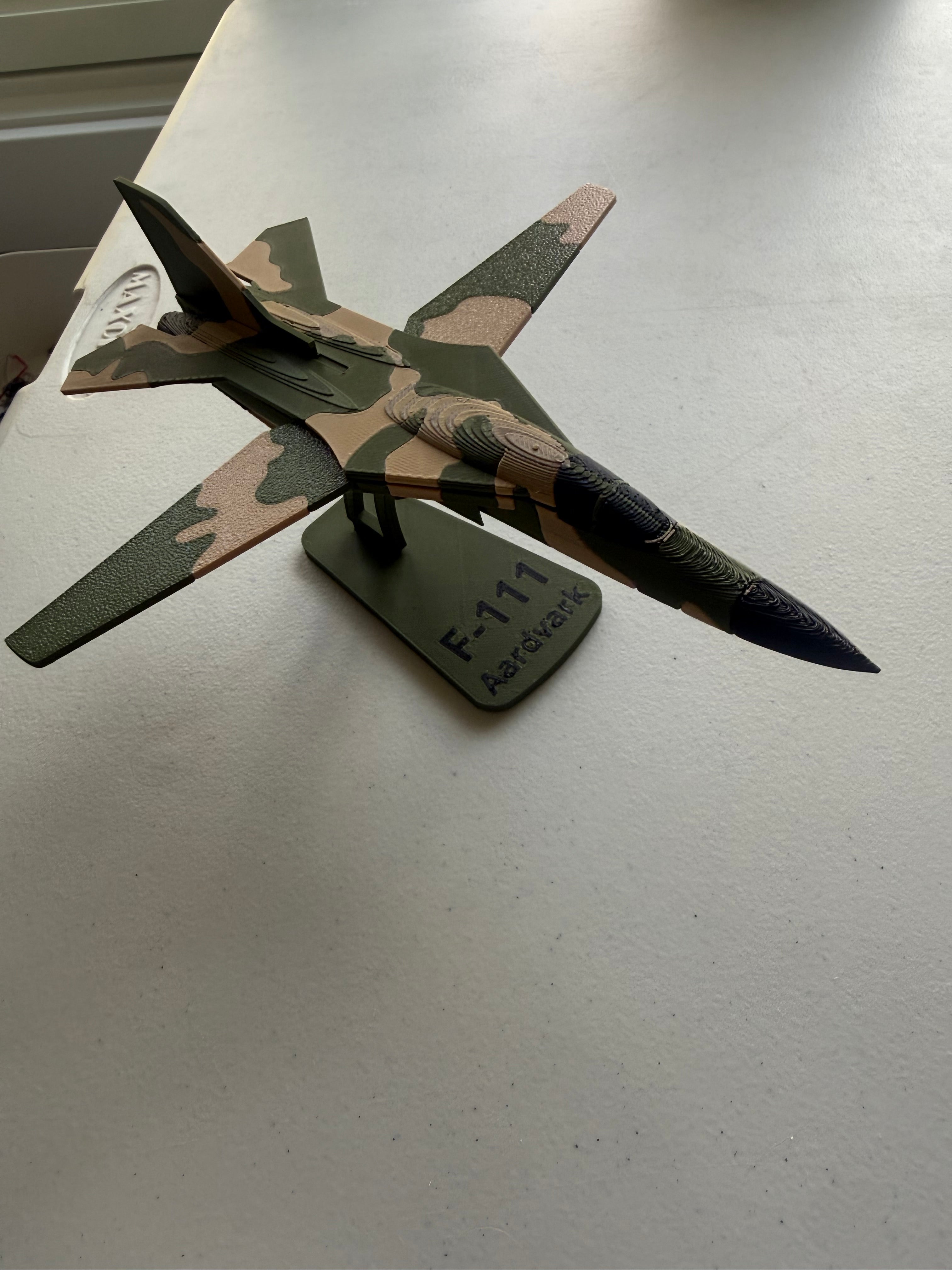F-111 Aardvark 3D Printed Aircraft Model