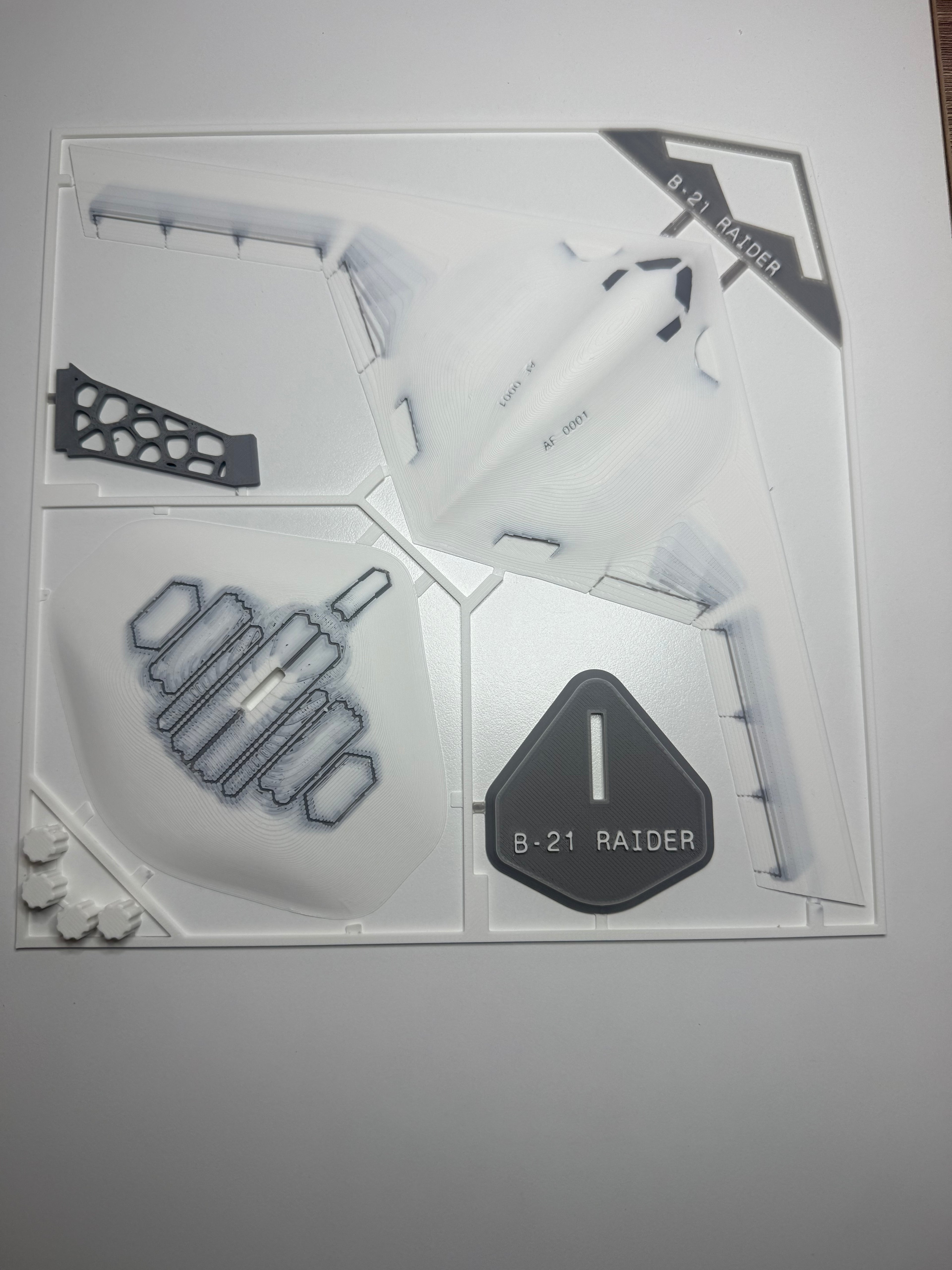 B-21 Raider 3D Printed Aircraft Model Kit – Stealth Bomber Edition