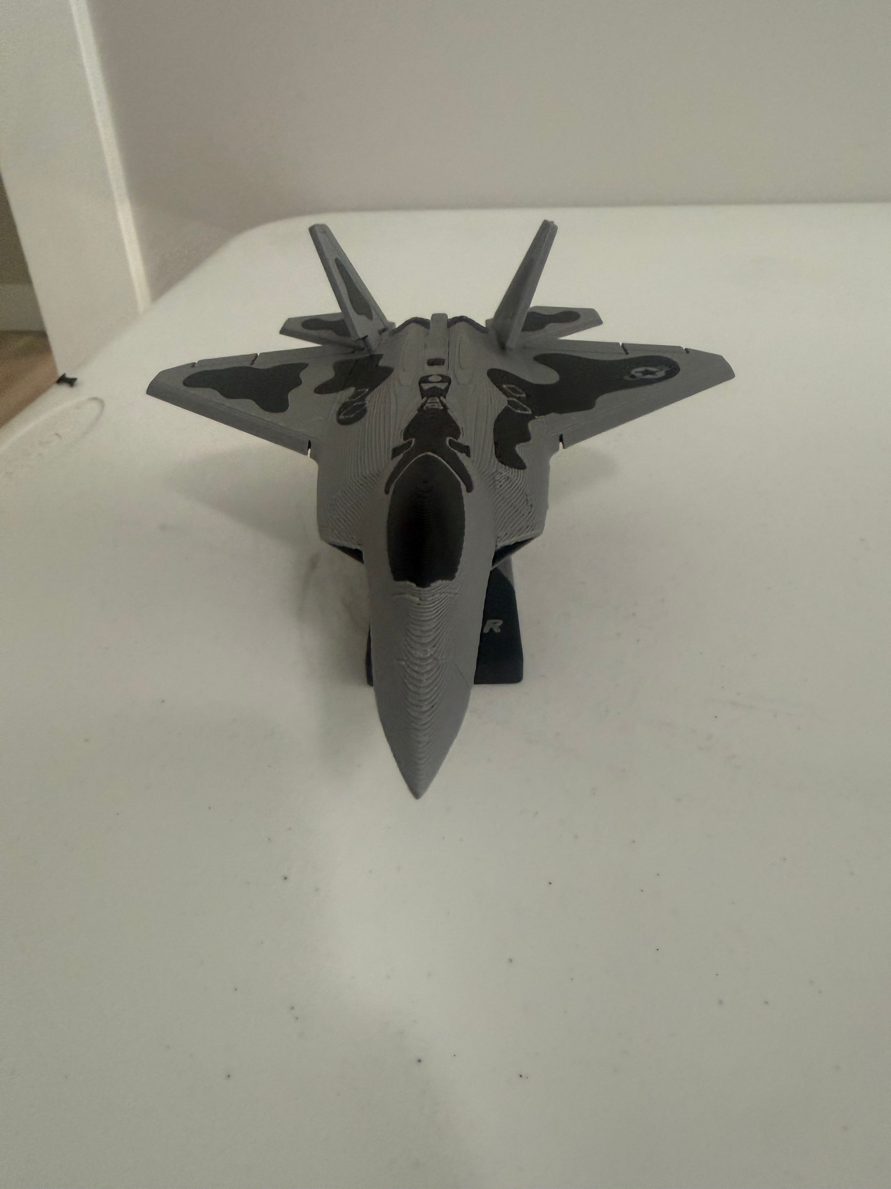 3D Printed F-22 Raptor Model Kit with Missiles – Fighter Jet DIY Build Kit Desk Decor