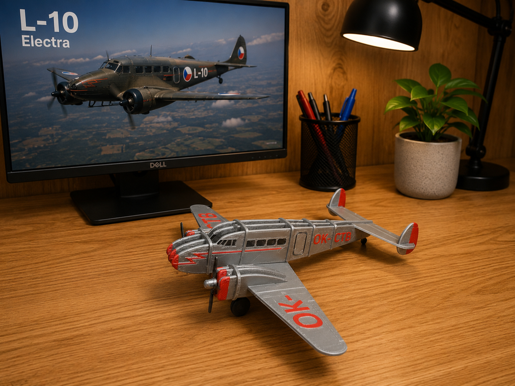 3D Printed Lockheed L-10 Electra Model Kit – Classic Vintage Airliner Build Kit