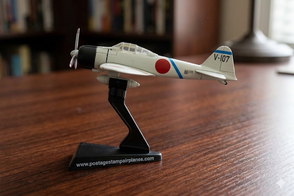 A6M2 Zero WWII Fighter Plane 3D Printed Model Kit – 1:97 Scale