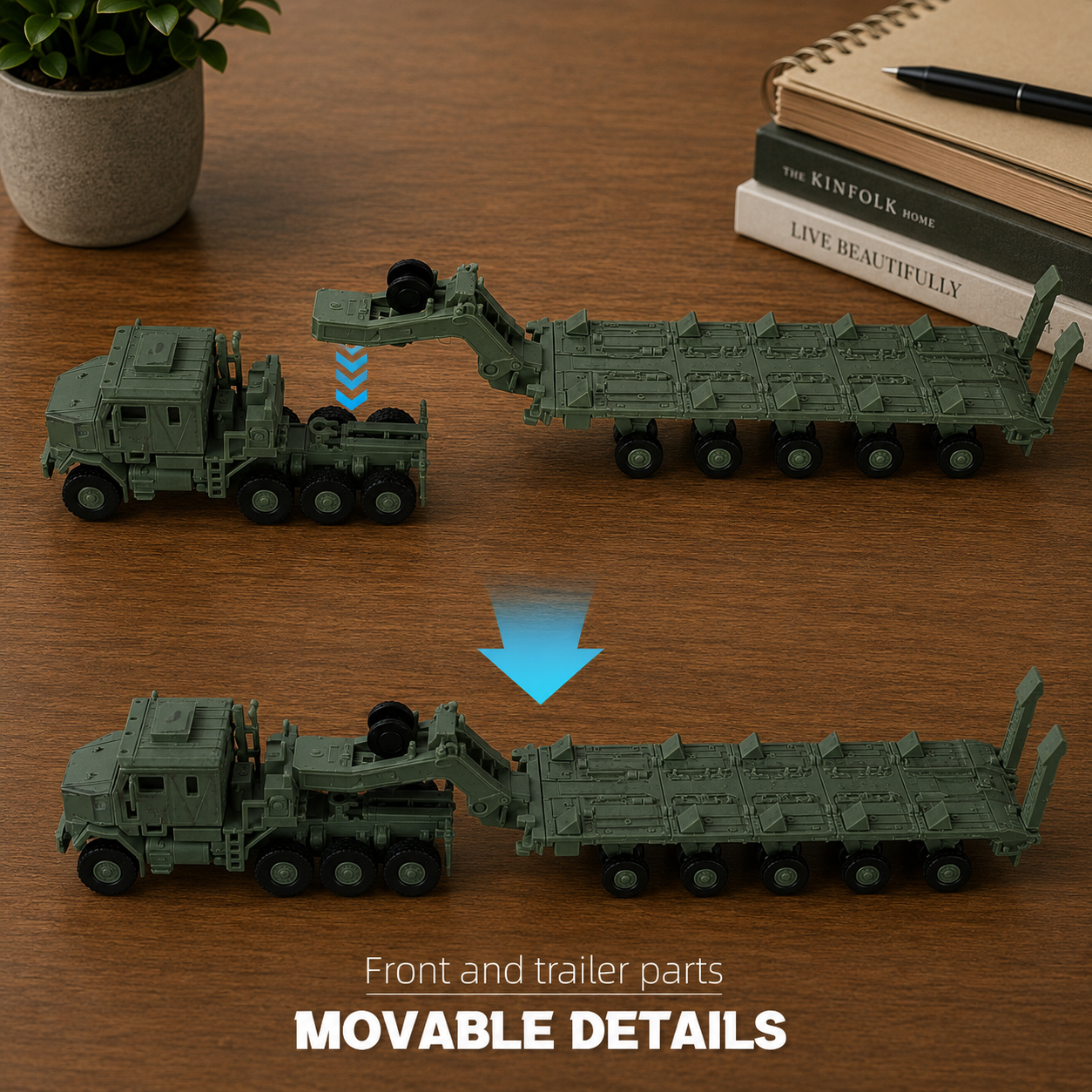 1/72 Scale M1070 Military Truck Quick Build Model – Armored Vehicle Transport Build