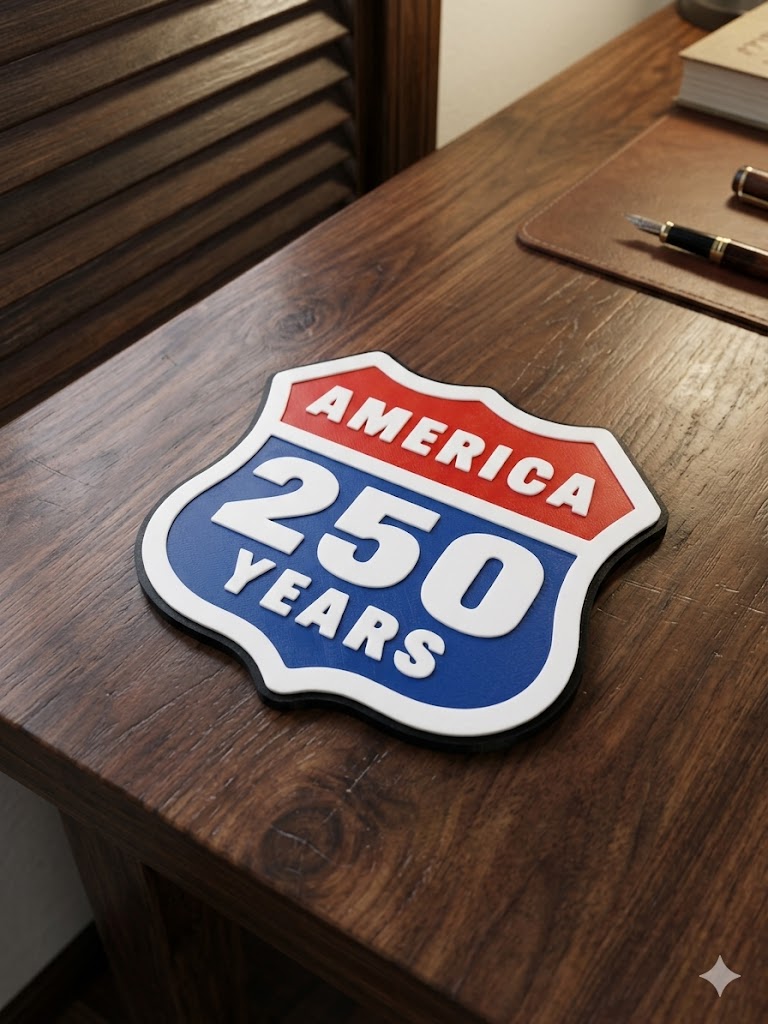 America 250 Years Sign – Patriotic USA Decor