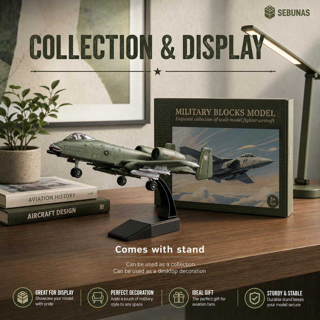 1:72 Scale A-10 Thunderbolt II Warthog Model Kit – 26 Piece Aircraft Build