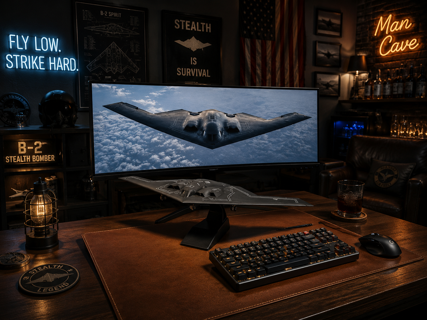 B-2 Spirit Stealth Bomber Die-Cast Aircraft Model – 1:200 Scale Military Display Plane