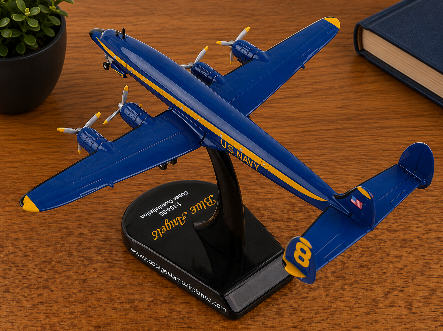 Blue Angels C-121J “Super Constellation” Die-Cast Aircraft Model – 1/300 Scale Display Plane