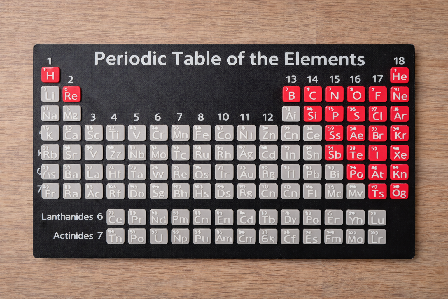 3D Printed Periodic Table Display | Science Desk Decor | Educational Element Wall Art