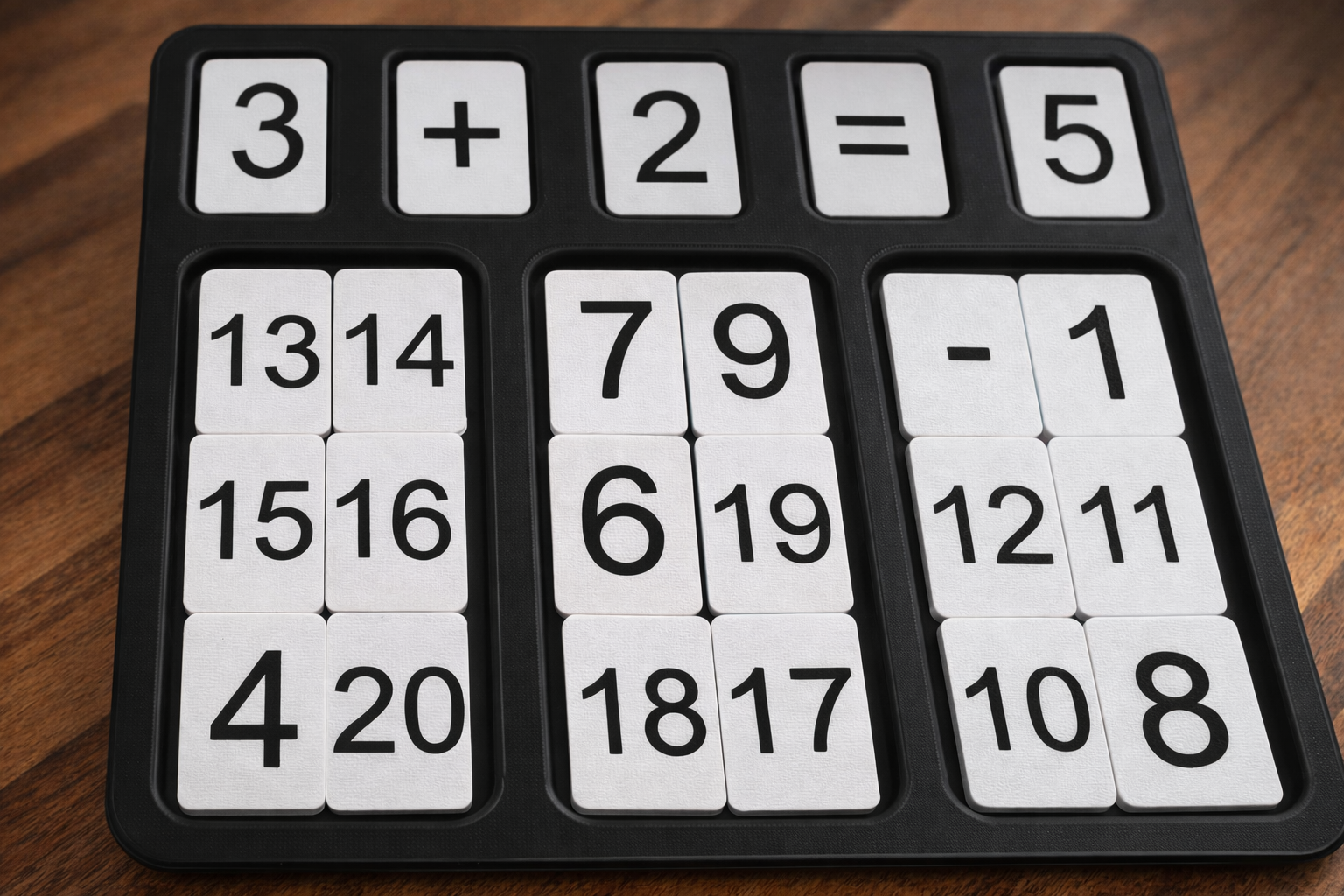 Addition & Subtraction Math Puzzle Board