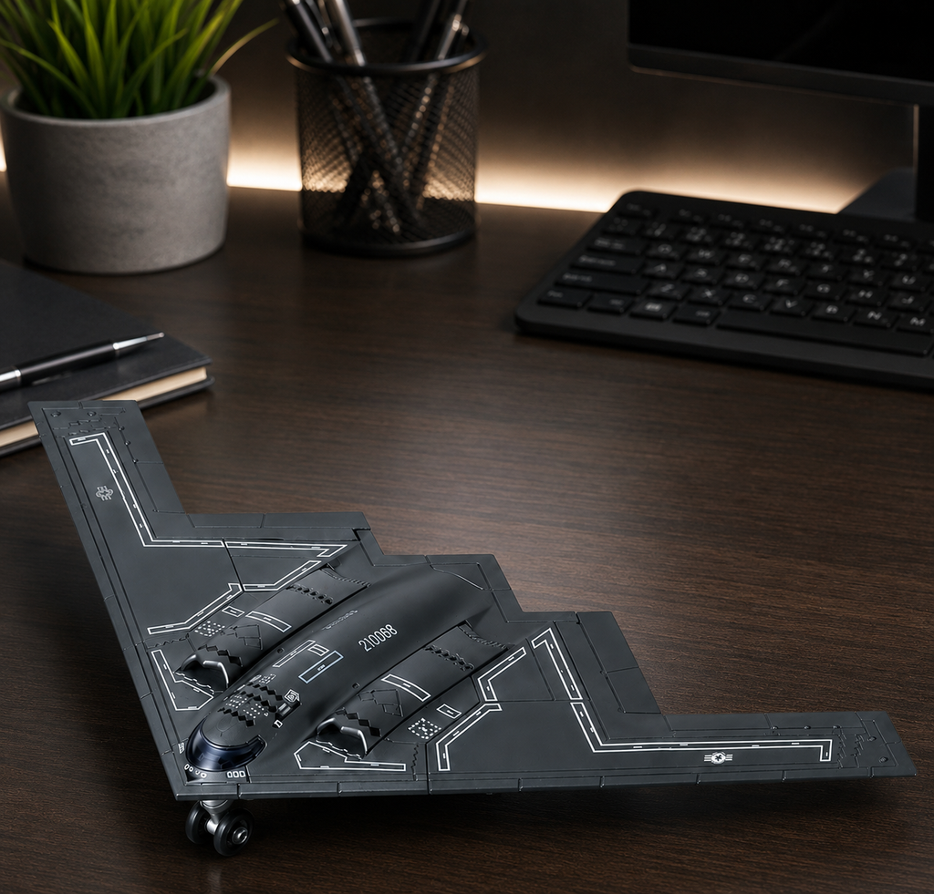 1/200 Scale B-2 Spirit Stealth Bomber Model Kit – 20 Piece Quick Build Aircraft