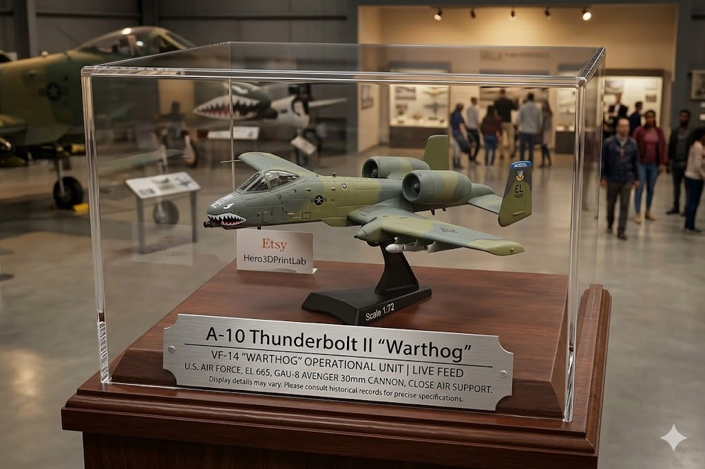 A-10 Thunderbolt II “Warthog” Display Model – 1:140 Scale Close Air Support Aircraft