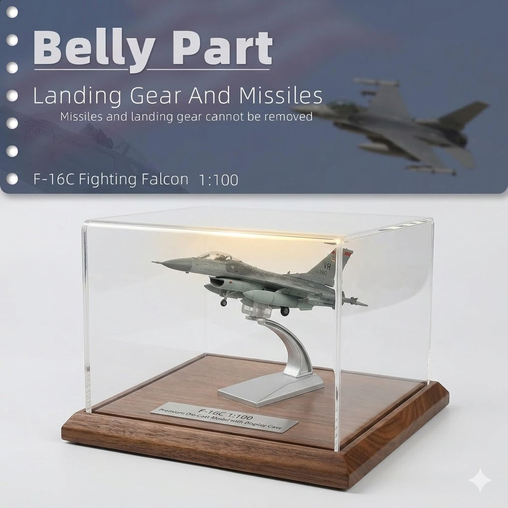 F-16C Fighting Falcon 3D Printed Model Kit – 1:100 Scale