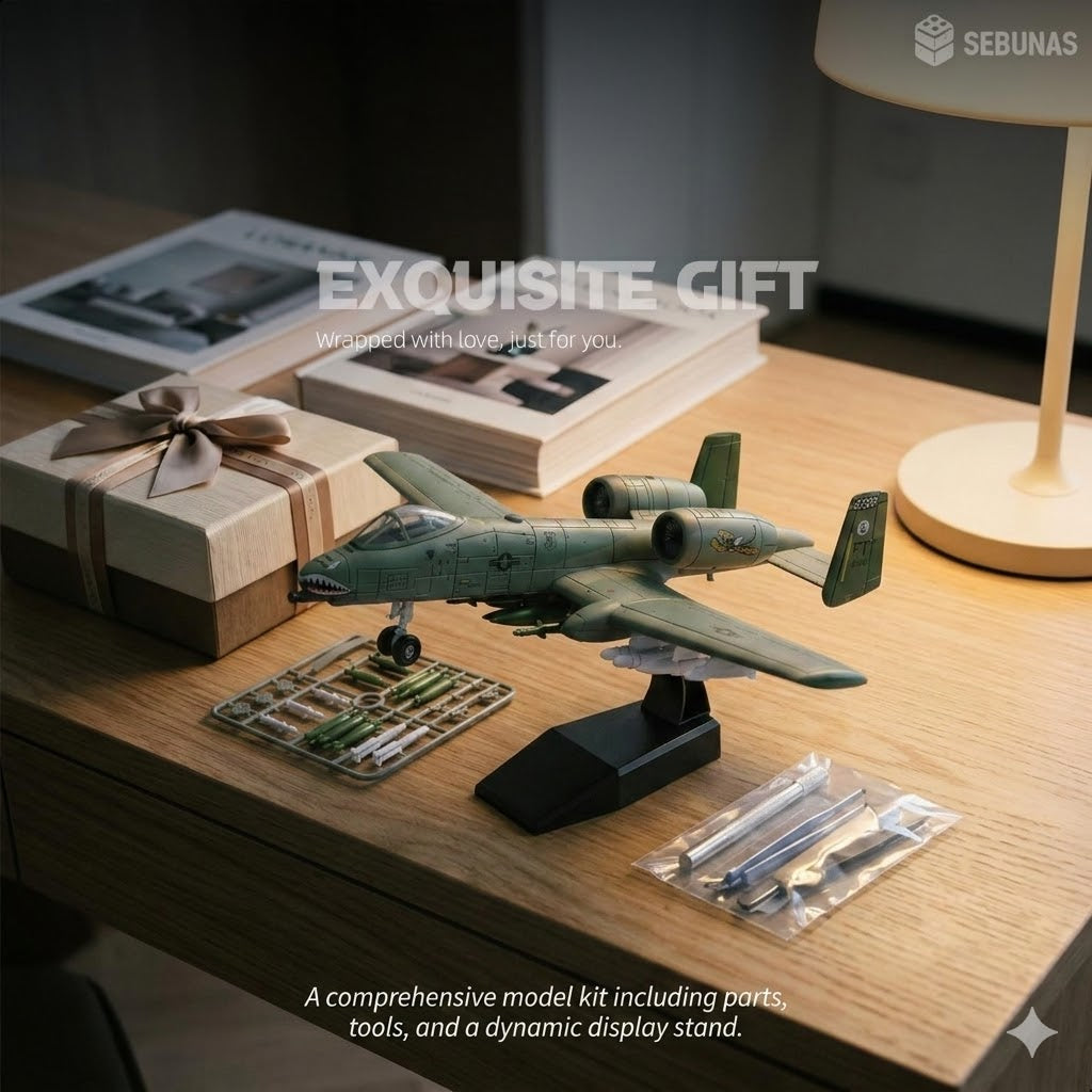 1:72 Scale A-10 Thunderbolt II Warthog Model Kit – 26 Piece Aircraft Build