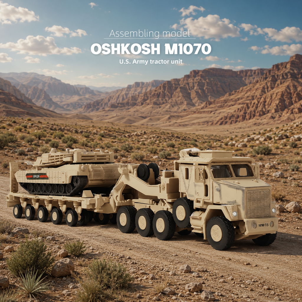 1/72 Scale M1070 Military Truck Quick Build Model – Armored Vehicle Transport Build