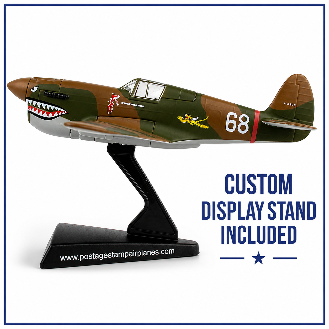 P-40 Warhawk “Hell’s Angels” 3D Printed Model Kit – 1:90 Scale