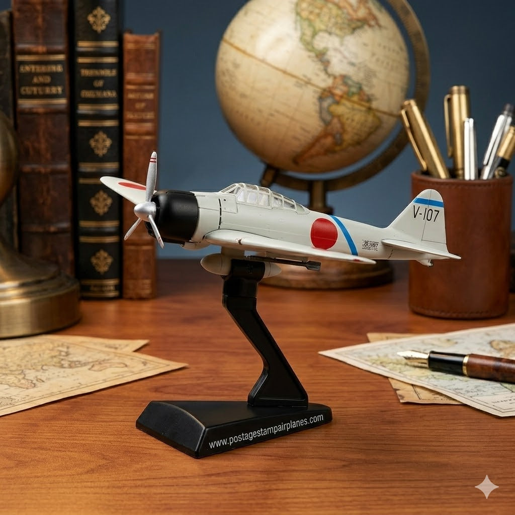 A6M2 Zero WWII Fighter Plane 3D Printed Model Kit – 1:97 Scale