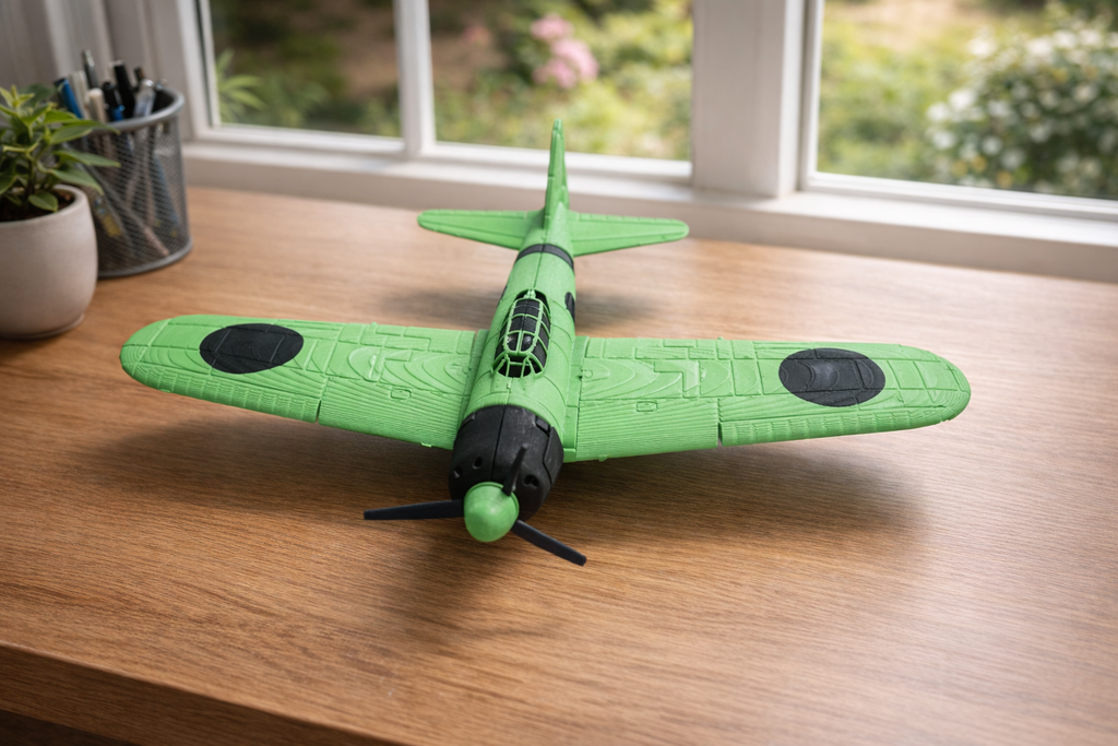 A6M Zero 3D Printed Aircraft Model Kit – WWII Japanese Fighter Edition