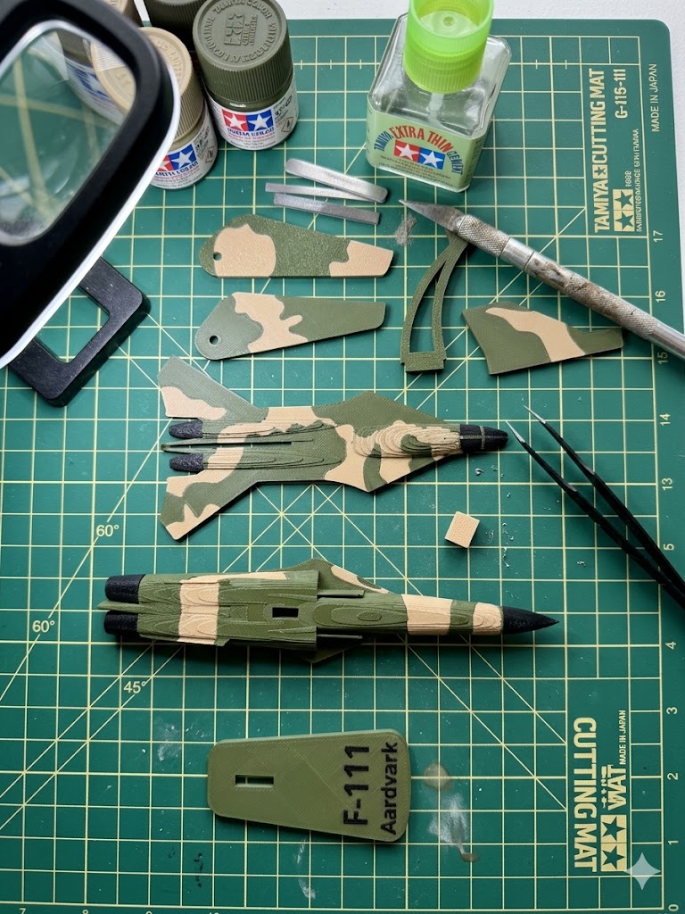 F-111 Aardvark 3D Printed Aircraft Model