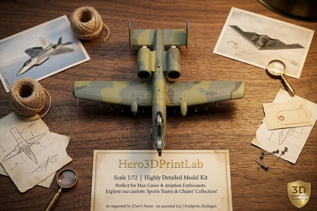 A-10 Thunderbolt II “Warthog” Display Model – 1:140 Scale Close Air Support Aircraft