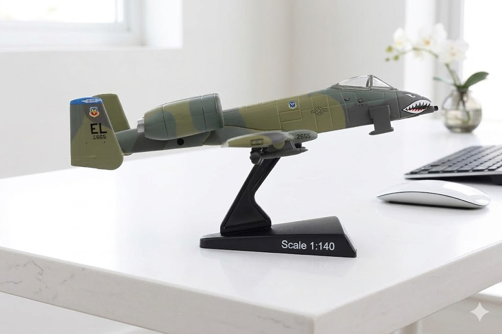 A-10 Thunderbolt II “Warthog” Display Model – 1:140 Scale Close Air Support Aircraft