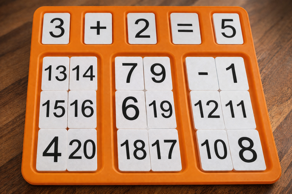 Addition & Subtraction Math Puzzle Board