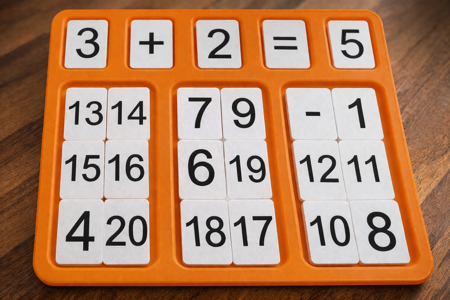 Addition & Subtraction Math Puzzle Board