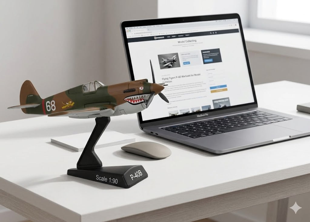 P-40 Warhawk “Hell’s Angels” 3D Printed Model Kit – 1:90 Scale
